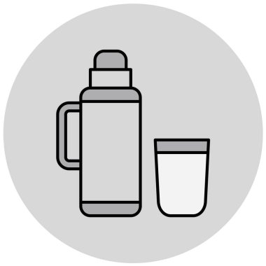 Modern termos simgesinin vektör illüstrasyonu