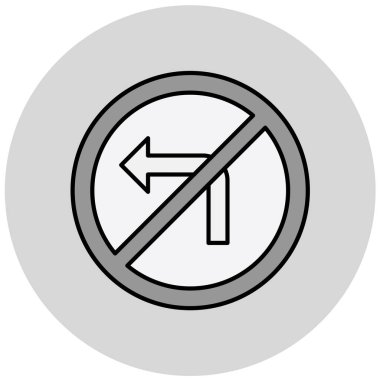 Yol simgesi, vektör illüstrasyonu