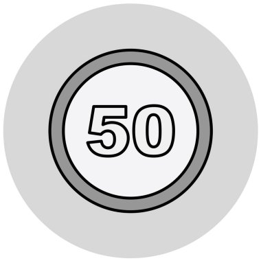 Yol işareti modern simgesinin vektör illüstrasyonu