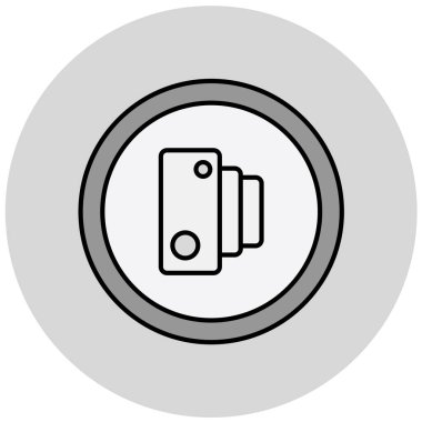 Yol işareti modern simgesinin vektör illüstrasyonu