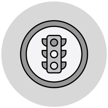 Yol simgesi, vektör illüstrasyonu