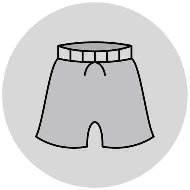 şort simgesi. Web için mayo vektör simgelerinin basit çizimi