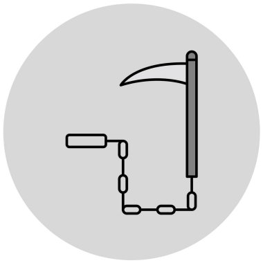 Bir boru simgesinin vektör illüstrasyonu