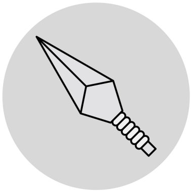 mızrak, web simgesi basit illüstrasyon