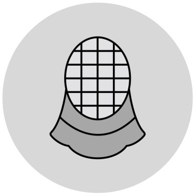 maske, web simgesi basit illüstrasyon