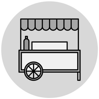 Dükkan. Web simgesi basit tasarım