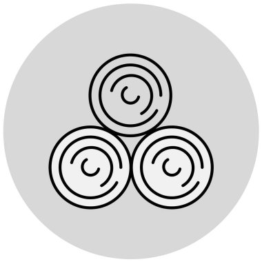 Para simgelerinin vektör illüstrasyonu