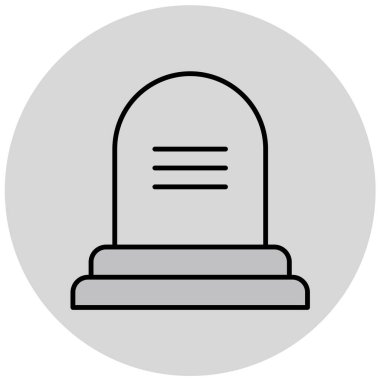 mezar. Web simgesi basit tasarım