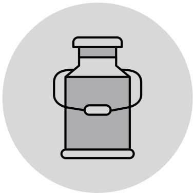 Namlu basit simgesi, vektör illüstrasyonu