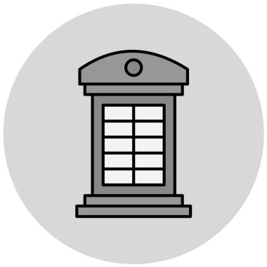 Posta kutusu. Web simgesi basit illüstrasyon