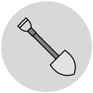 kürek simgesi vektör illüstrasyonu