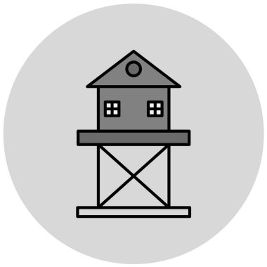 ev vektörü simgesi düzenlenebilir çizgi pictogram, modayı takip eden düz tabela, sembol, daire çizimi, doğrusal tasarım ögeleri
