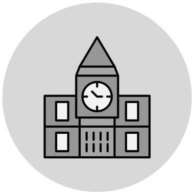 bina simgesi, vektör illüstrasyonu