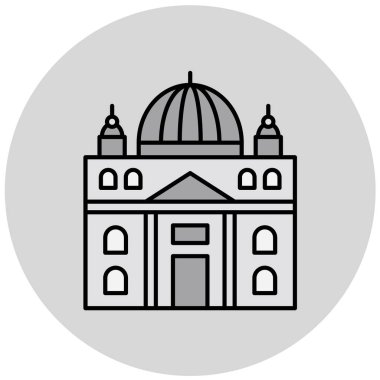 Cami. Web simgesi basit illüstrasyon