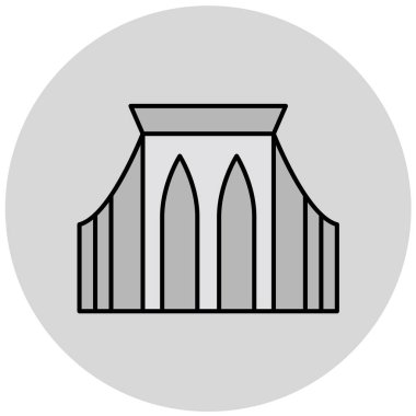 Modern yapı simgesinin vektör illüstrasyonu