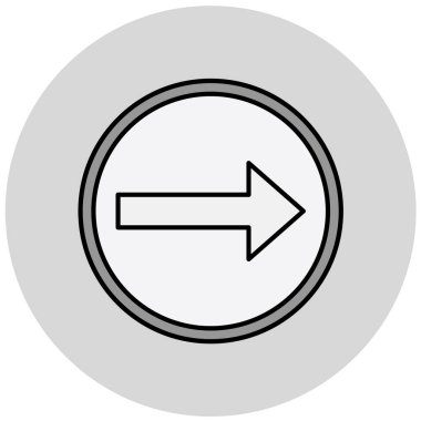 ok simgesi vektör illüstrasyonu