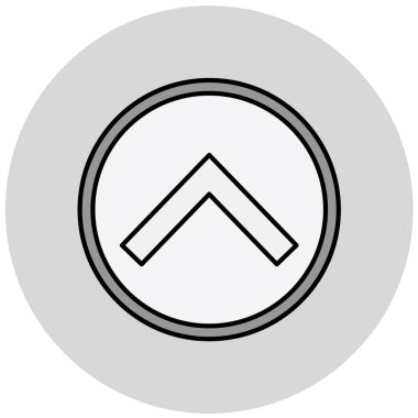 yukarı ok simgesi, vektör illüstrasyonu