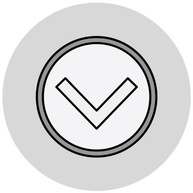 ok simgesi, vektör illüstrasyonu