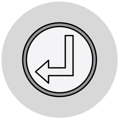 ok simgesi, vektör illüstrasyonu