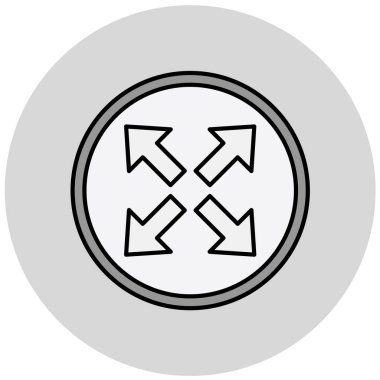 Eğilim biçimi izole edilmiş arkaplanda ok simgesi