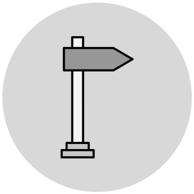 işaret çubuğu simgesi, vektör illüstrasyonu