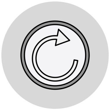 Yenile. Web simgesi basit tasarım