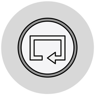 ok simgesi, vektör illüstrasyonu