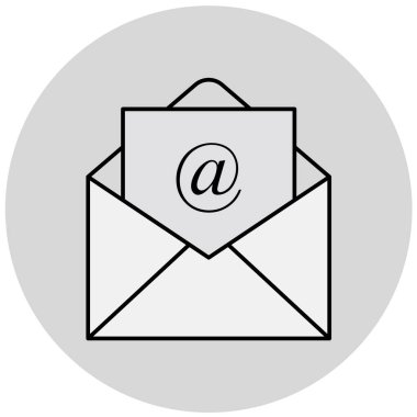 e- posta simgesi vektör illüstrasyonu