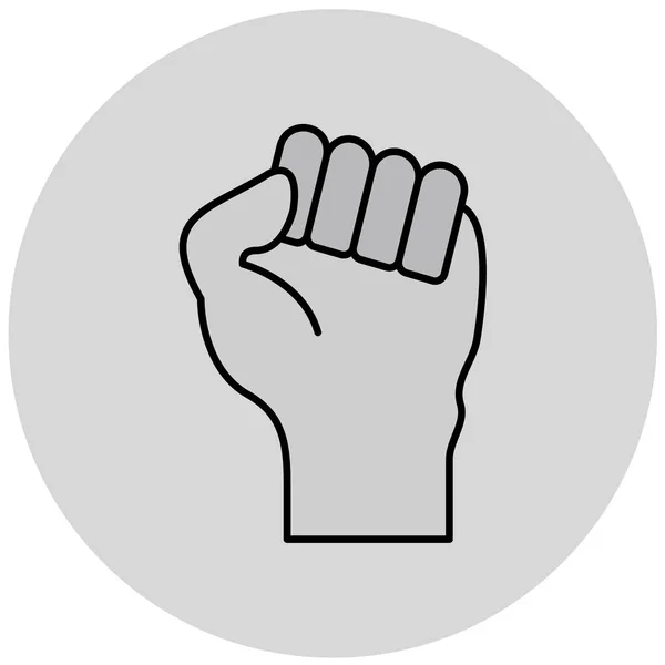 Fist Simple Icon Vector Illustration — Archivo Imágenes Vectoriales