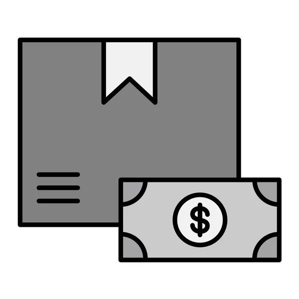 Ícone Ilustração Vetorial Fundo Cinza — Vetor de Stock
