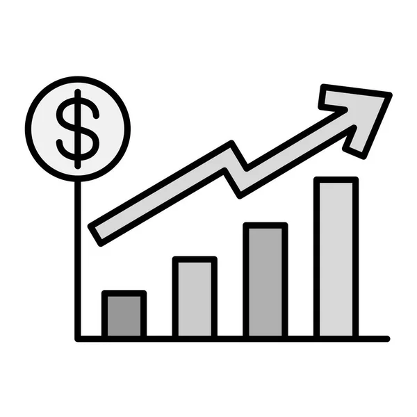 Ilustracja Wektora Wzrostu Finansowego — Wektor stockowy