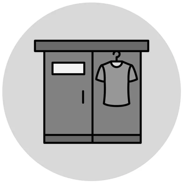 Shopping Bag Icon Simple Illustration Clothes Vector Icons Web — Vetor de Stock