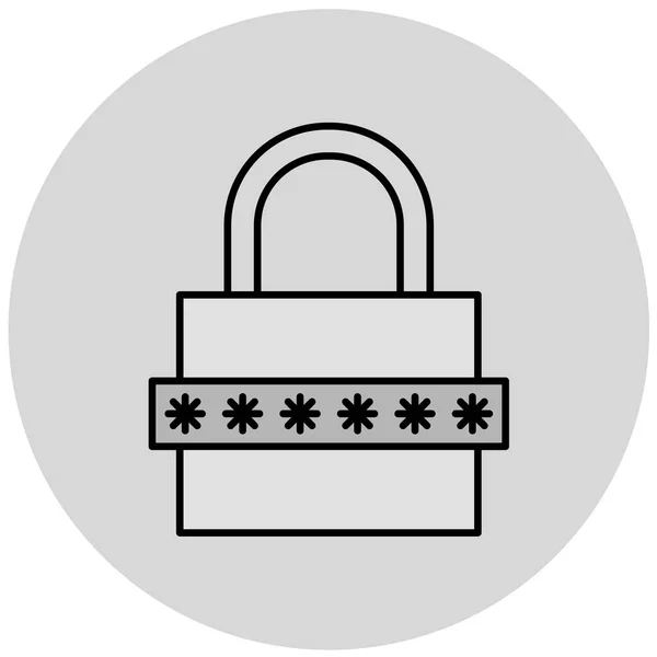 Lock Icon Vector Illustration — Stock Vector