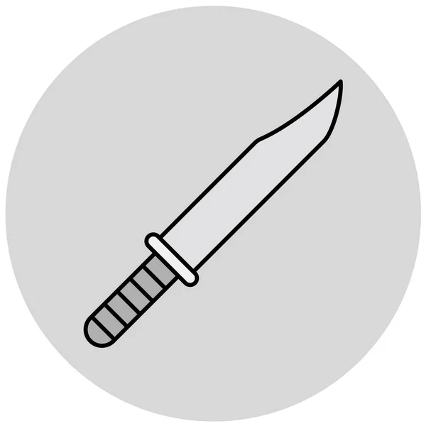 Значок Ножа Векторная Иллюстрация — стоковый вектор