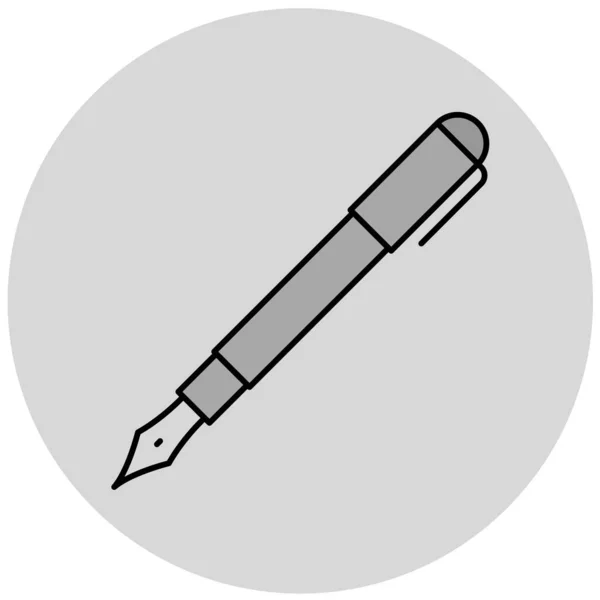 Значок Ручки Проста Ілюстрація Олівців Векторні Піктограми Інтернету — стоковий вектор
