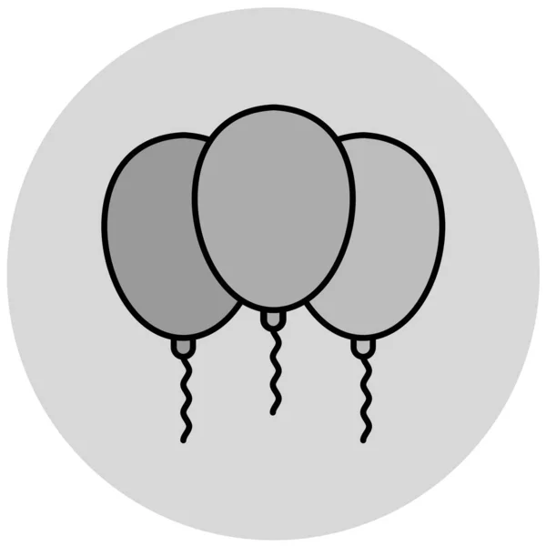 Ballon Symbol Vektor Illustration — Stockvektor