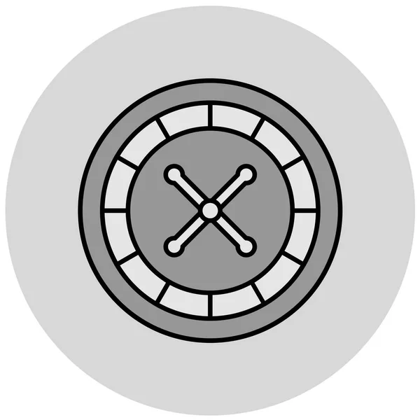 Roulette Symbol Vektor Illustration — Stockvektor