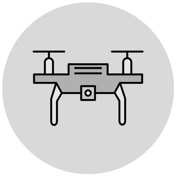 Drone Icône Web Illustration Simple — Image vectorielle