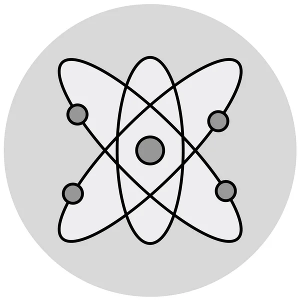 Значок Атома Модному Стилі Ізольований Фон — стоковий вектор