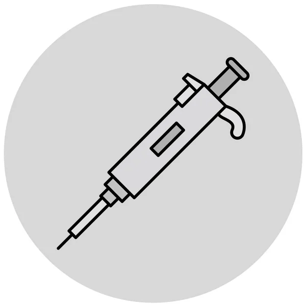 Medical Health Syringe Icon Vector Illustration — Stock vektor