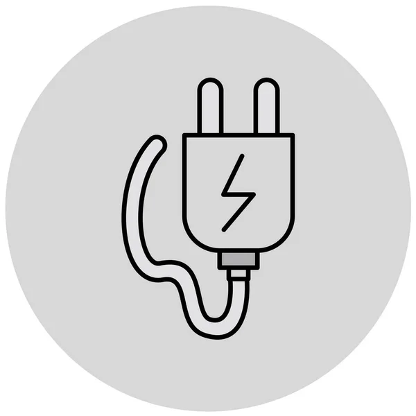 Energy Plug Vector Icon Personal Commercial Use — 스톡 벡터