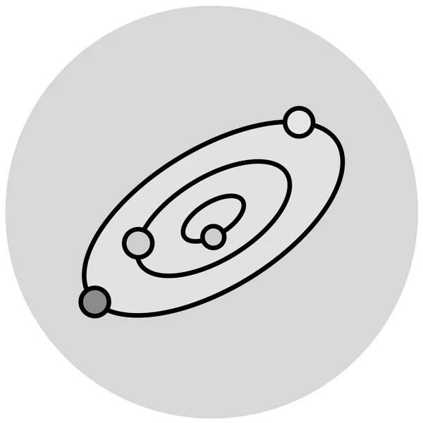 Galaxia Icono Web Vector Ilustración — Vector de stock