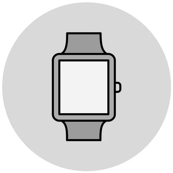 Smartwatch Vektorsymbol Moderne Einfache Illustration — Stockvektor