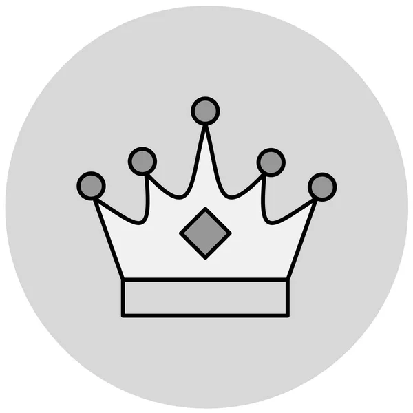 Krona Ikon Vektor Illustration — Stock vektor