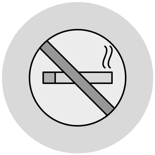 Rauchverbotsschild Symbol Kein Symbol — Stockvektor
