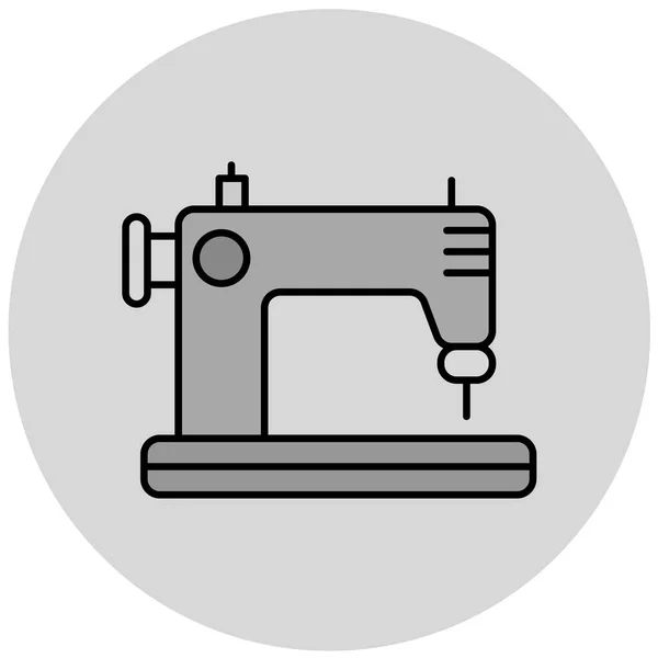 Icona Della Macchina Cucire Illustrazione Vettoriale — Vettoriale Stock