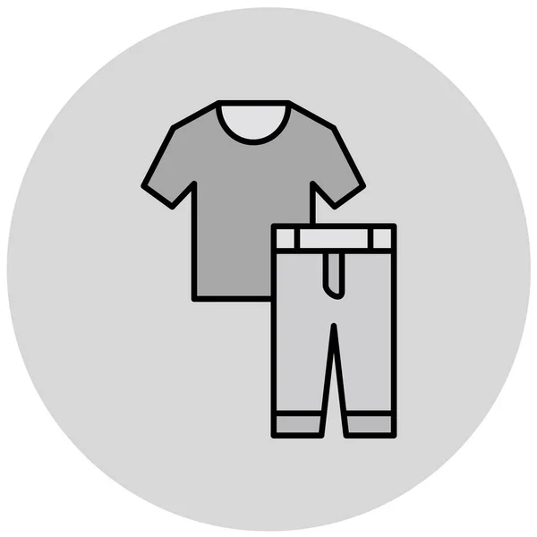 Shirt Calça Ícone Ilustração Vetorial —  Vetores de Stock