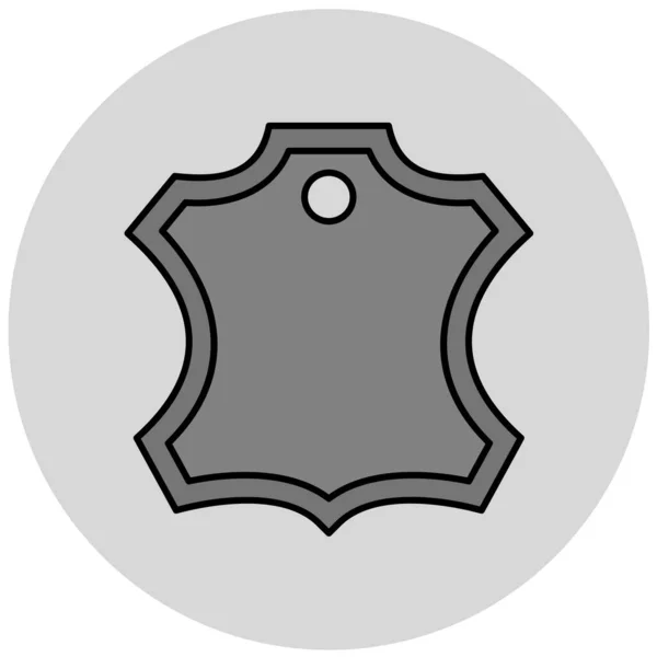 Escudo Icono Web Ilustración Simple — Vector de stock