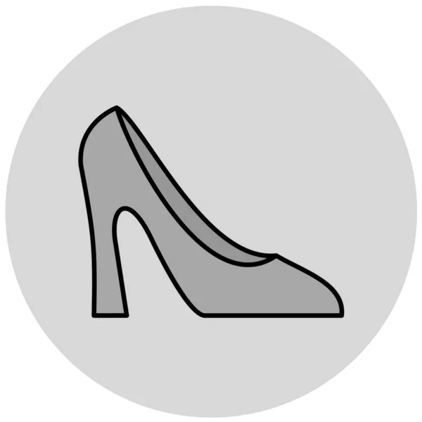 Zapato Icono Web Ilustración Simple — Archivo Imágenes Vectoriales