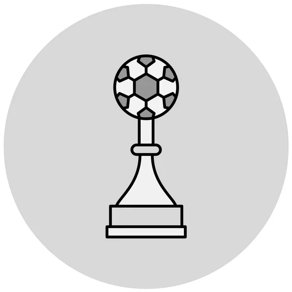 Voetbal Bal Pictogram Vector Illustratie — Stockvector